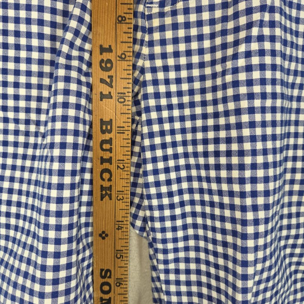 Polo Golf Blue & White Gingham Mens Fairway Shorts Sz 34 Preppy Plaid Gingham - Picture 2 of 11